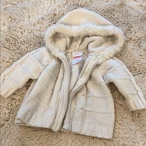 Arizona Cozy Hooded Knit Jacket Super Soft 3m 0-3m Baby Girls Coat